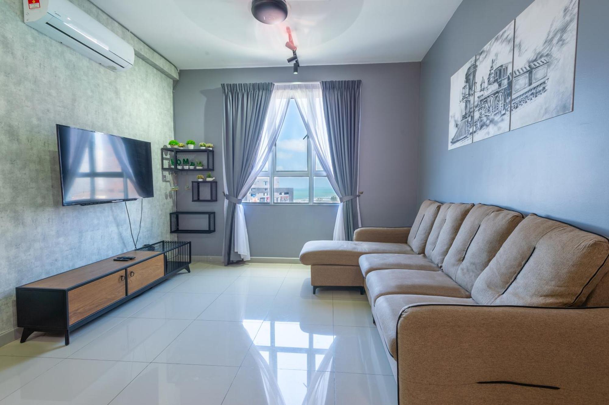 Infinity Sea View Pool Beach View 3Rooms 2Parkings Kuala Terengganu Dış mekan fotoğraf